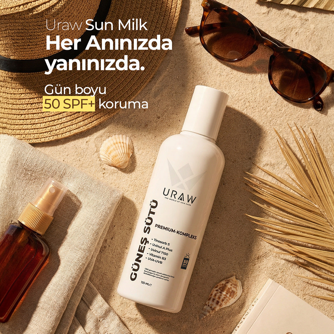 Güneş Sütü Sprey 50 SPF+ Gözenek Sıkılaştırıcı ve Leke Karşıtı (PDRN+ İçerikli Premium Bakım)