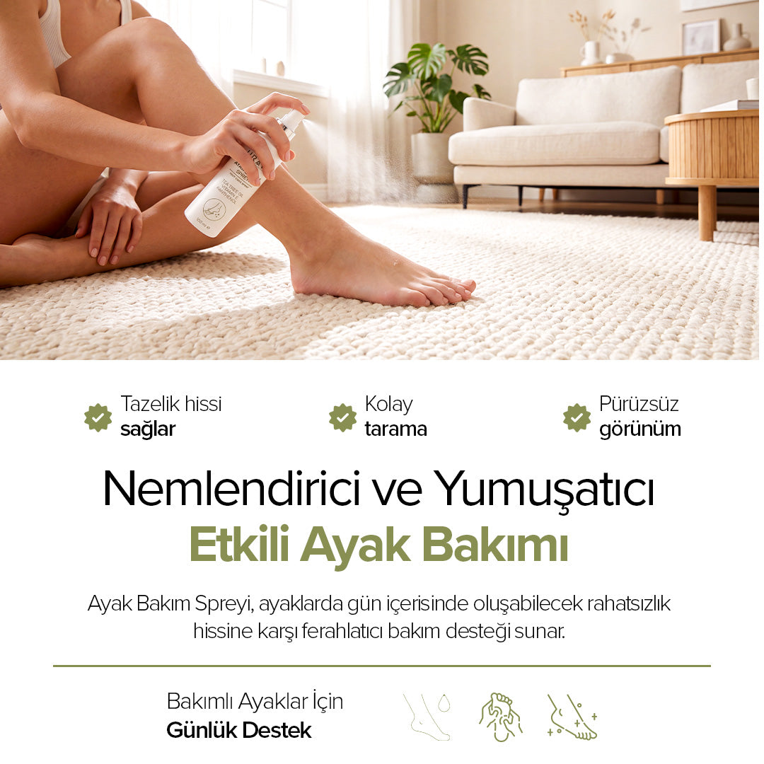 Ayak Bakım Spreyi – Ferahlık Koku Kontrolü