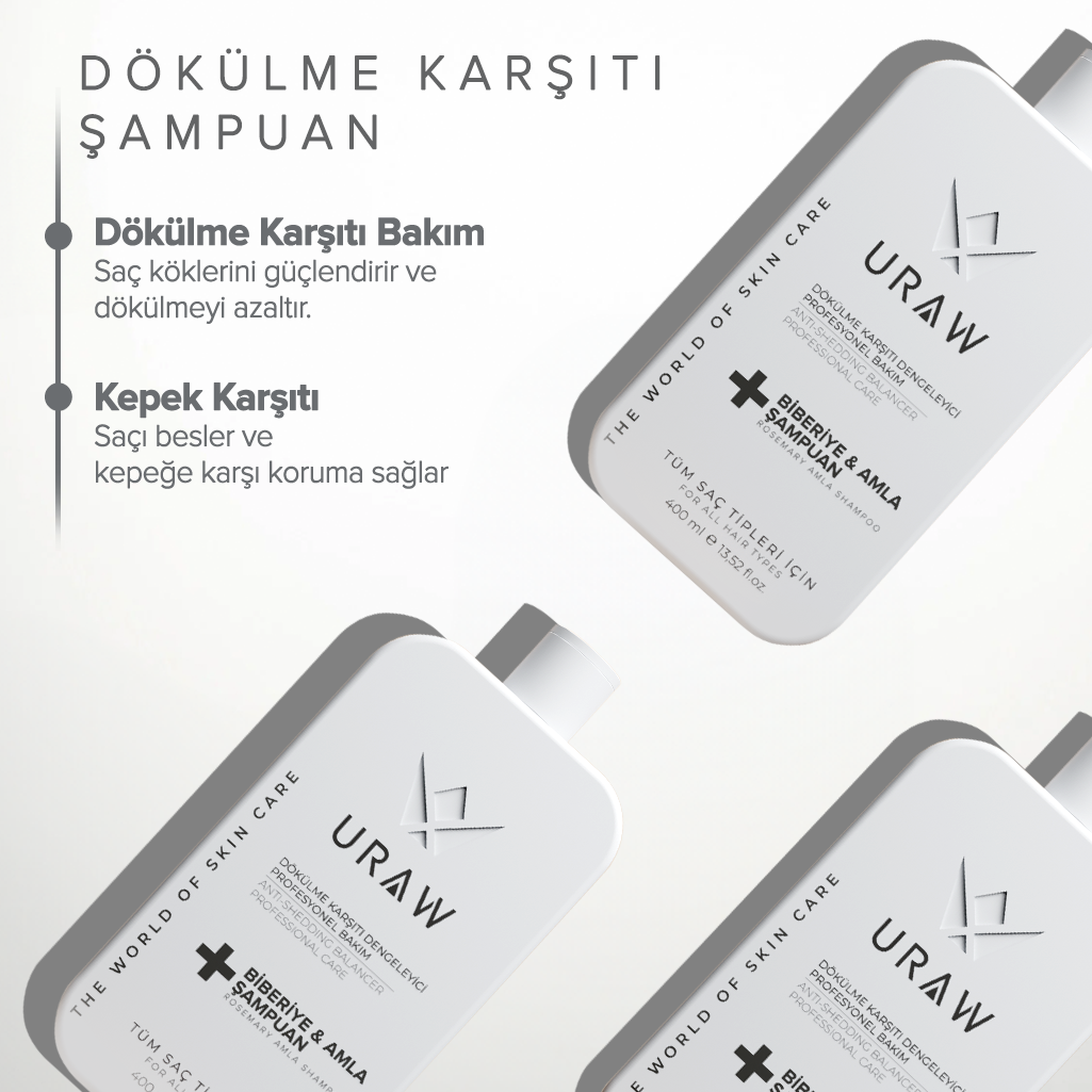 URAW Biberiye ve Amla Özlü Saç Bakım Şampuanı