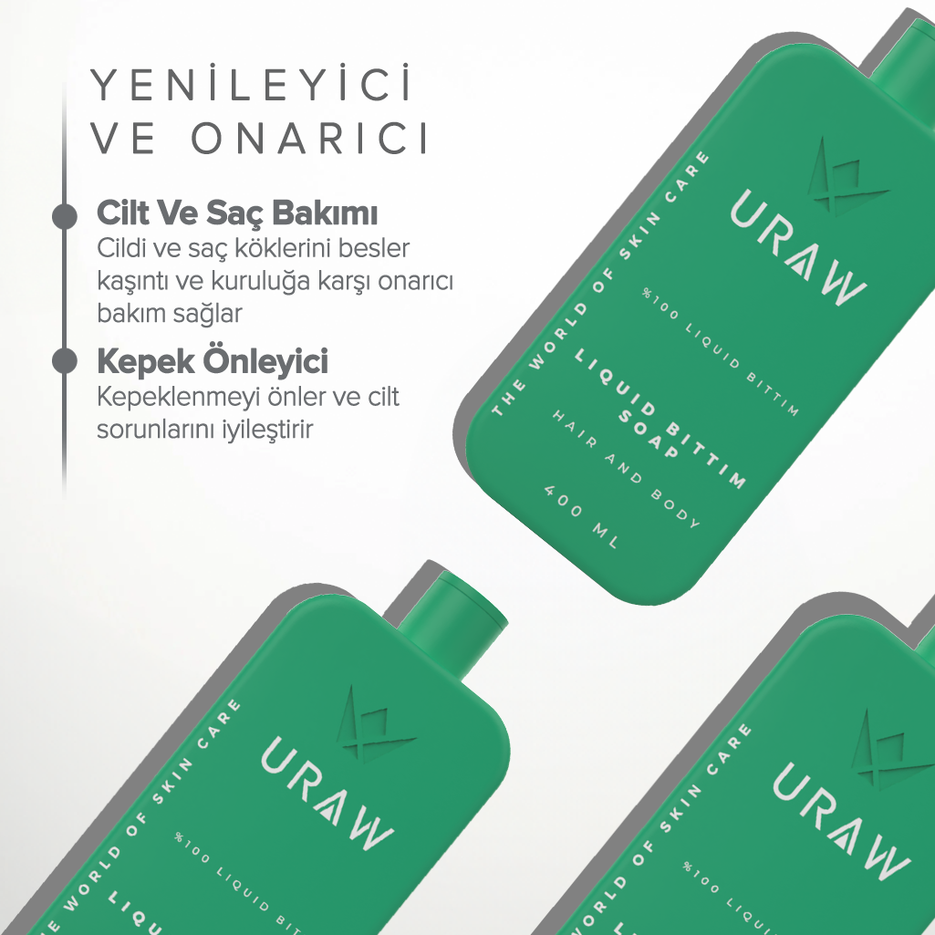 Sıvı Bıttım Sabun ( Saç ve Cilt İçin Kepek Karşıtı Yenileyici ve Onarıcı Bakım Sabunu )
