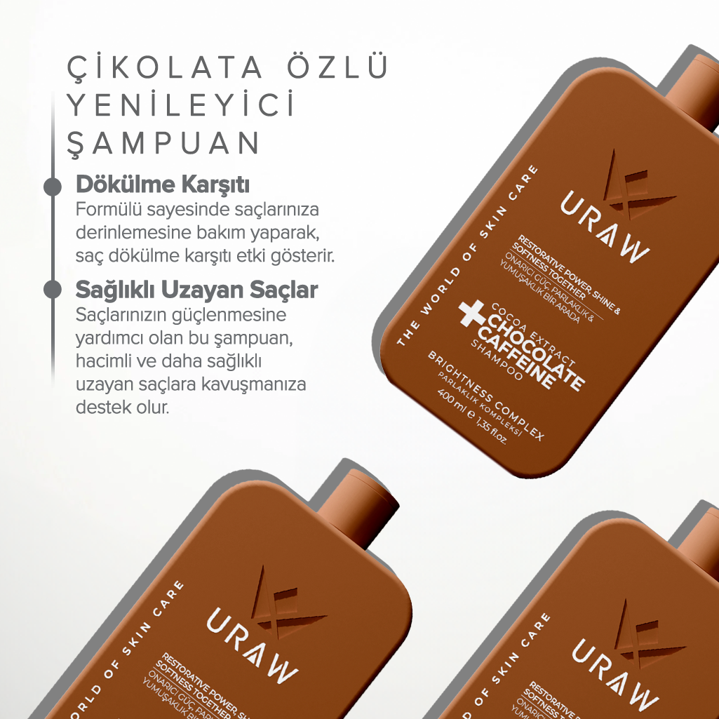 Kakao Ekstratlı Yüksek Onarıcı Çikolata Şampuanı