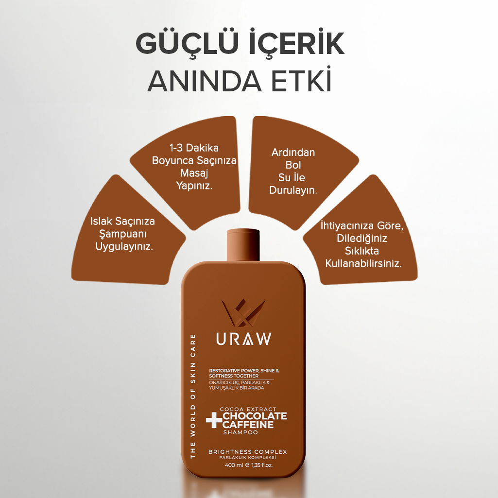 Kakao Ekstratlı Yüksek Onarıcı Çikolata Şampuanı