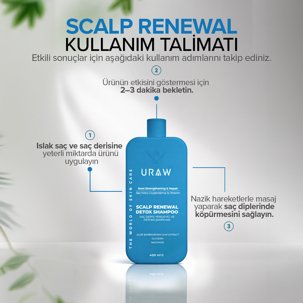 Saç Derisi Yenileyici & Dengeleyici Arındırıcı Detox Şampuan