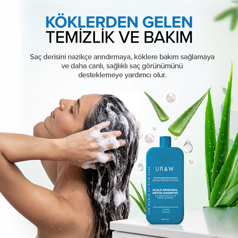 Saç Derisi Yenileyici & Dengeleyici Arındırıcı Detox Şampuan