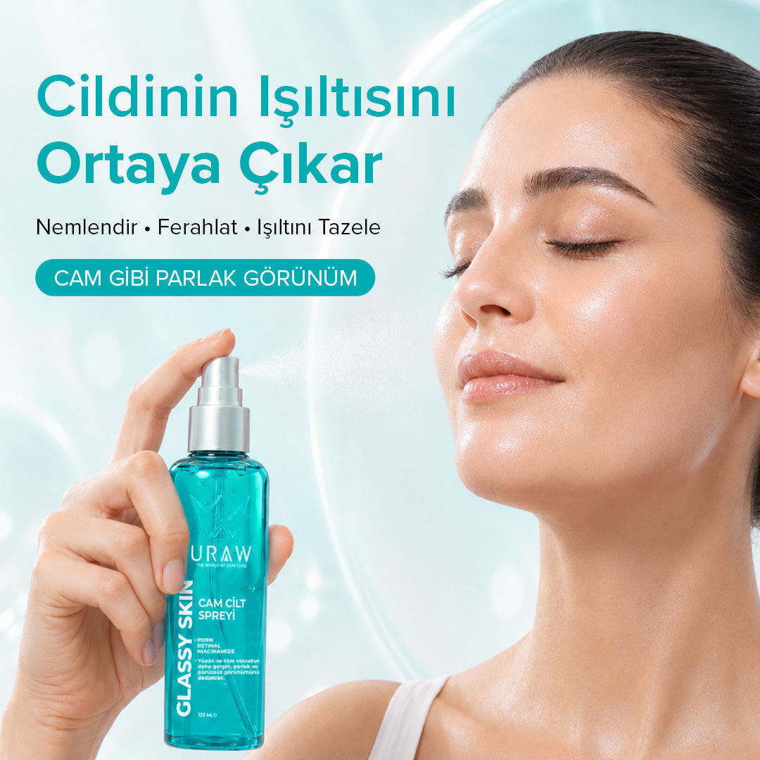Cam Cilt Spreyi | Glassy Skin | Cam Cilt Görünümü Veren PDRN + Retinal + Niacinamide İçeren Cilt Yenileyici Bakım Spreyi 125ML