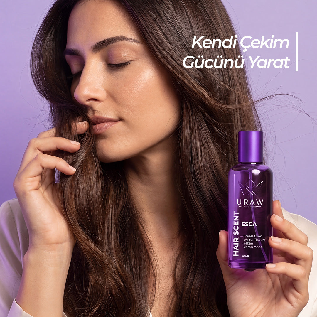 Esca Hair Scent | Saç Bakım Parfümü | Tatlı Erik, Beyaz Çiçek ve Sandal Ağacı Notalı Saç Parfümü 75 ML