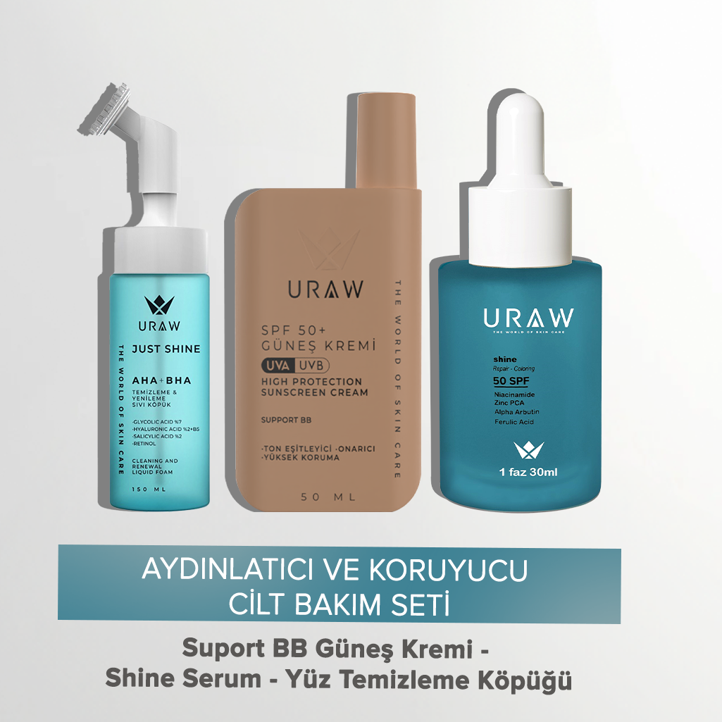 Aydınlatıcı Arındırıcı ve Koruyucu Cilt Bakım Seti