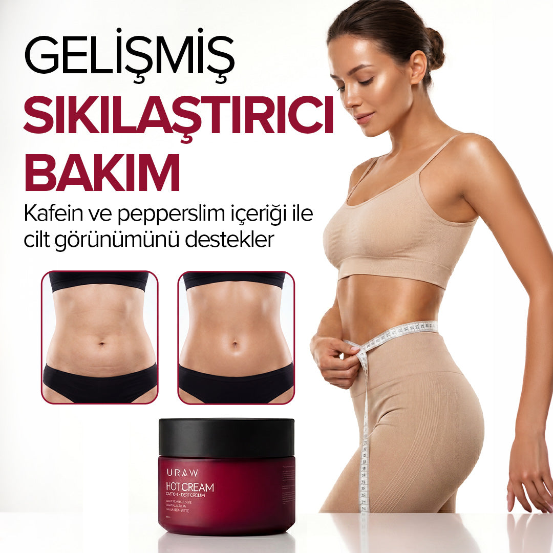 Hot Cream – Sıkılaştırıcı İnceltici ve Selülit Görünümüne Karşı Vücut Bakım Kremi