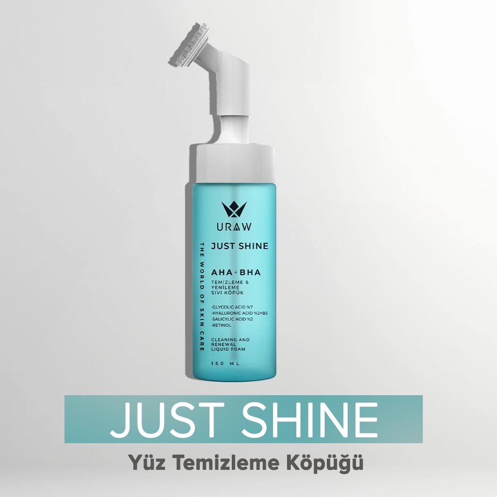 Just Shine ( Arındırıcı Ve Makyaj Temizleyici Slikon Başlıklı Cilt Köpüğü )