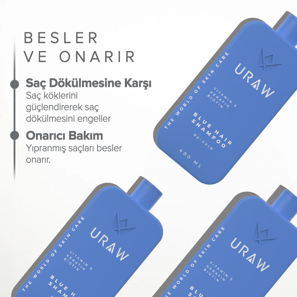 Güçlü Kökler İçin Özel Geliştirilmiş Mavi Şampuan