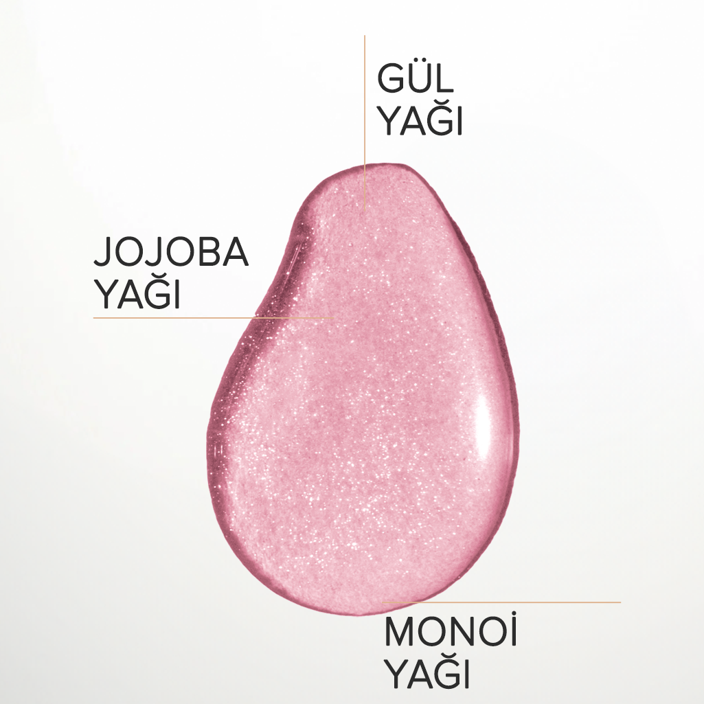 URAW Pink Glow Pembe Işıltılı Yağ | Yüz, Vücut ve Saç İçin Çok Amaçlı Bakım Yağı