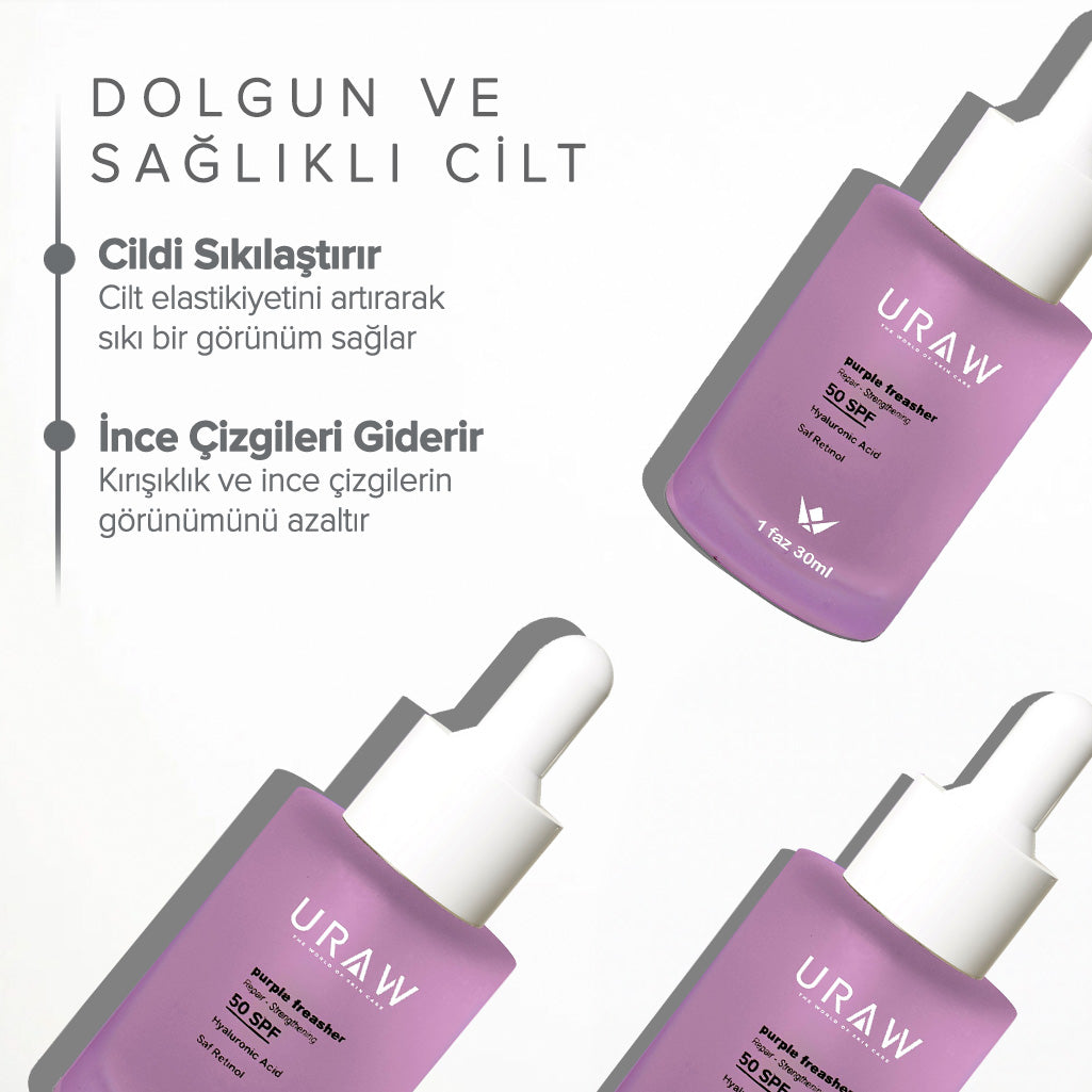 Kırışıklık Karşıtı Cilt Bakım Serumu ( Purple Freasher)