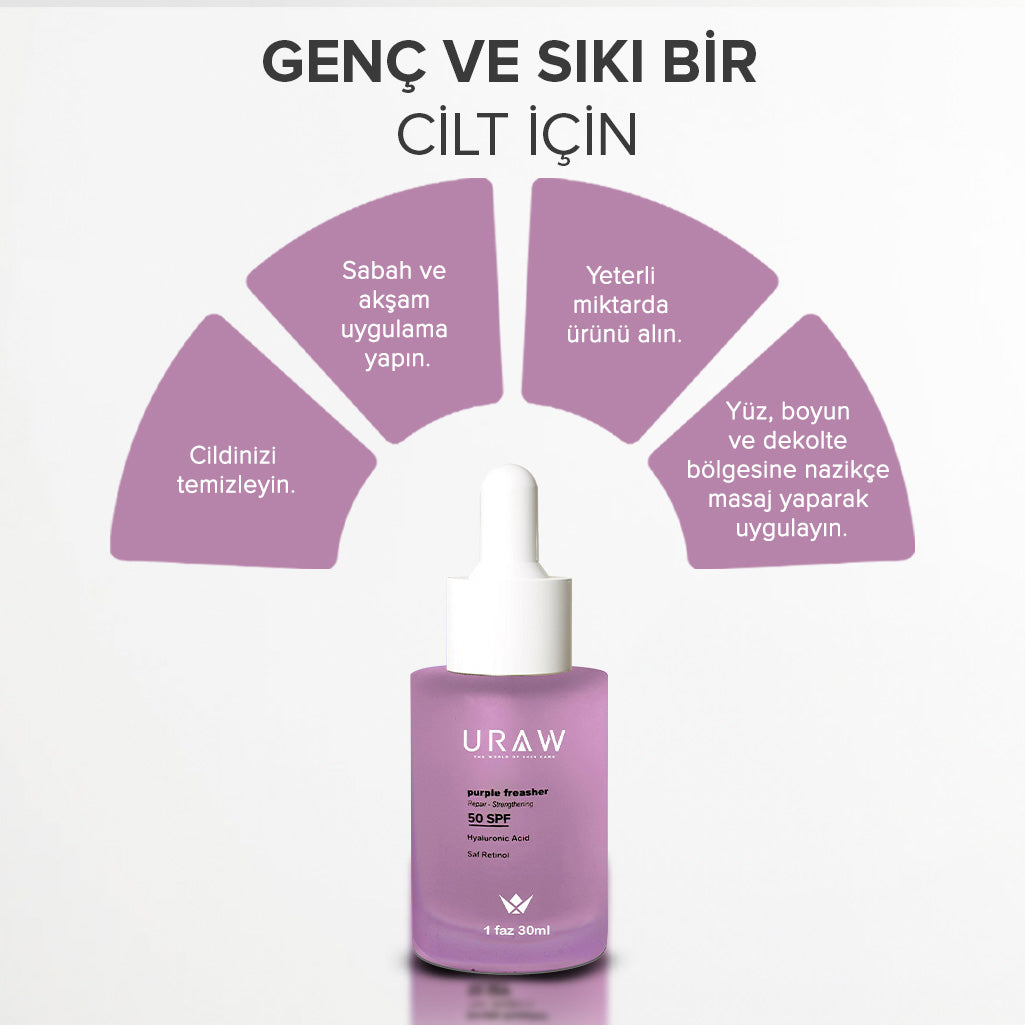 Kırışıklık Karşıtı Cilt Bakım Serumu ( Purple Freasher)