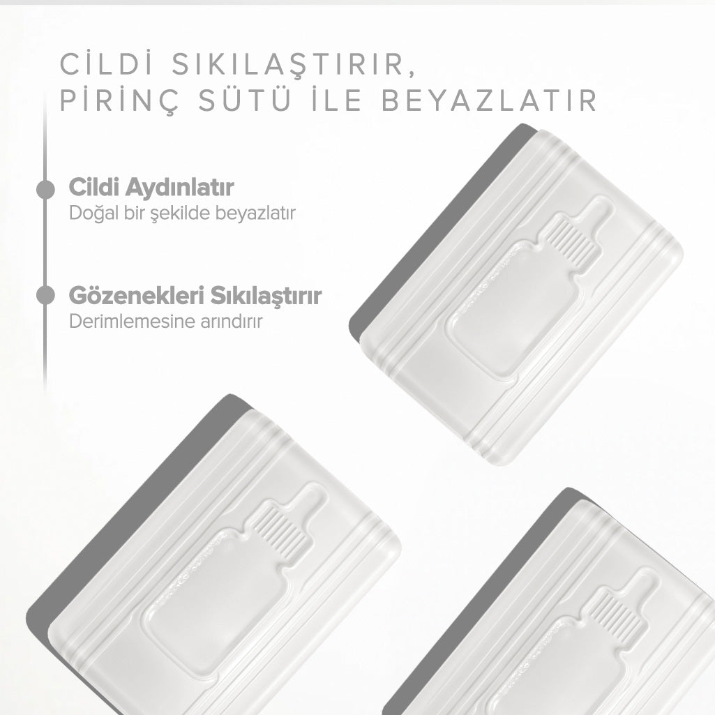 Pirinç Sütü Sabun ( Canlı, Pürüzsüz Cilt ve Beyazlatıcı Etki )