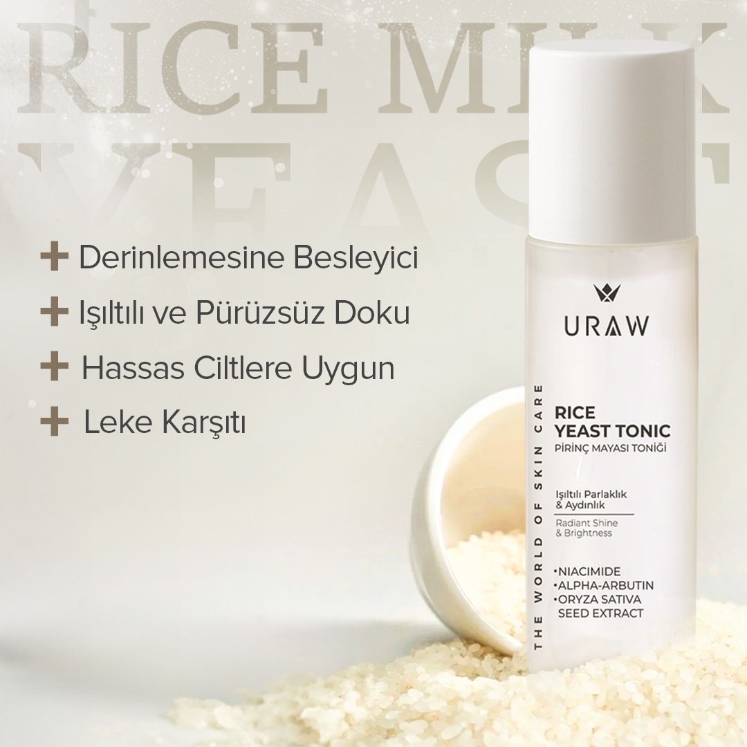Pirinç Mayası Tonik - Beyazlatıcı, Aydınlatıcı ve Leke Karşıtı Cilt Toniği