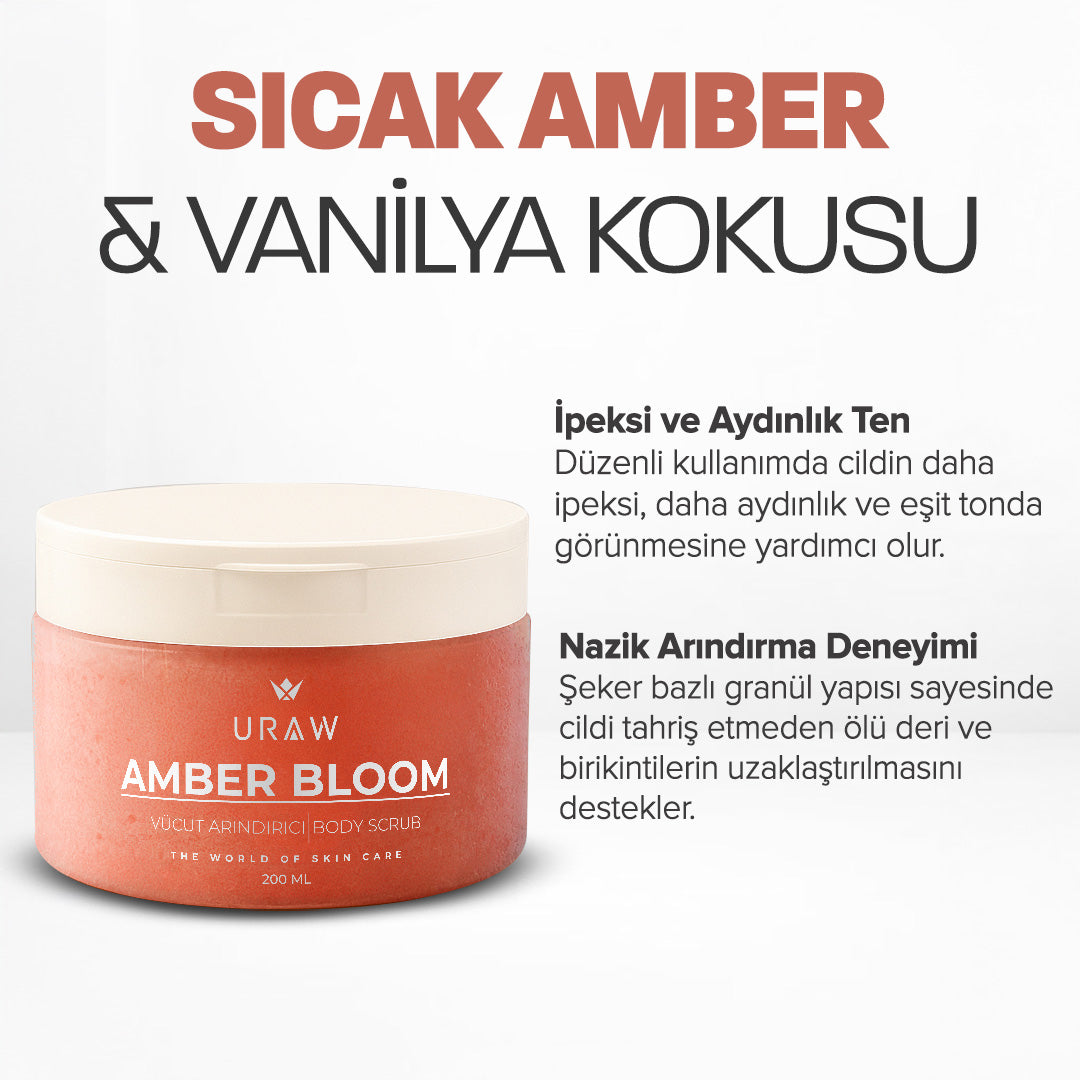 Uraw Amber Bloom | Vanilla Amber – Arındırıcı Body Scrub