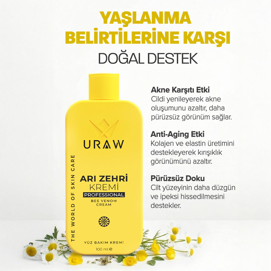 Arı Zehri Krem - Kırışıklık Karşıtı ve Nemlendirici Bakım Kremi