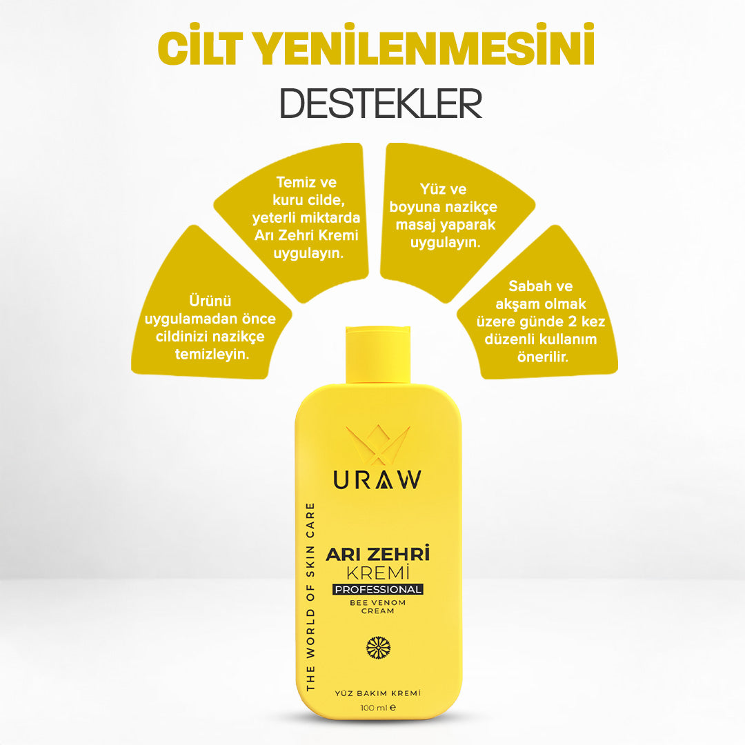 Arı Zehri Krem - Kırışıklık Karşıtı ve Nemlendirici Bakım Kremi