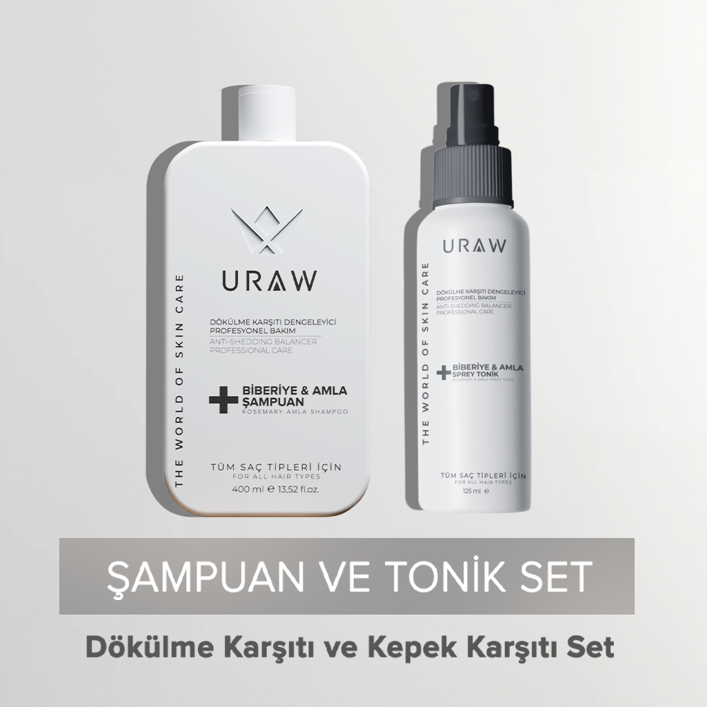 Biberiye & Amla Özlü Yenileyici Saç Toniği Ve Şampuanı Seti