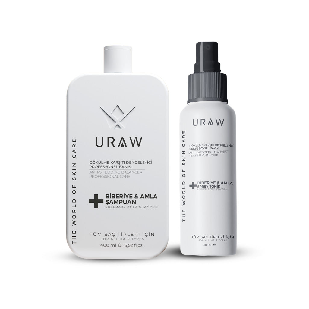 Biberiye & Amla Özlü Yenileyici Saç Toniği Ve Şampuanı Seti