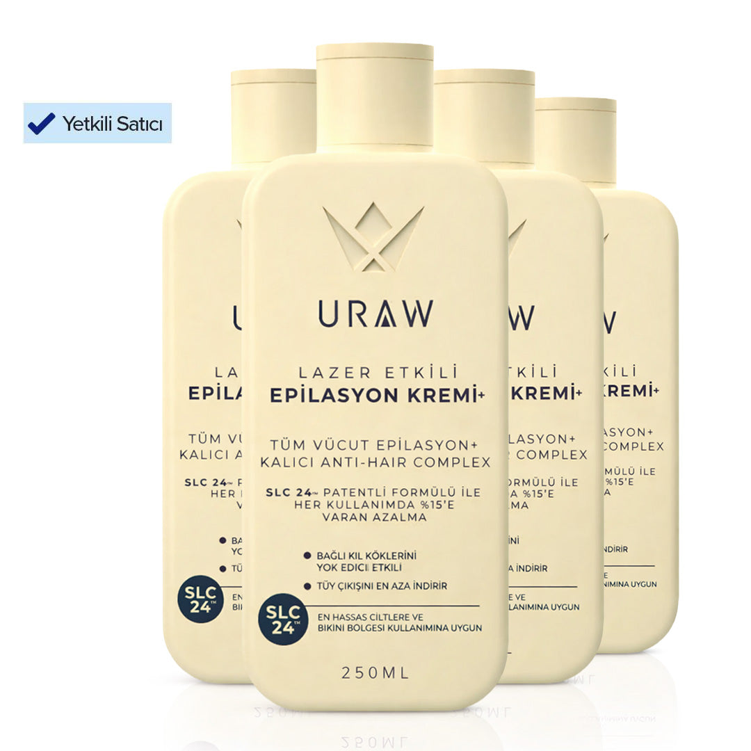 Uraw Epilasyon Kremi | 4'lü Tam Tedavi Paketi