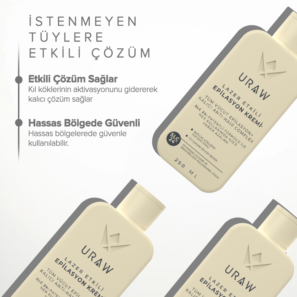 Lazer Etkili Epilasyon Krem