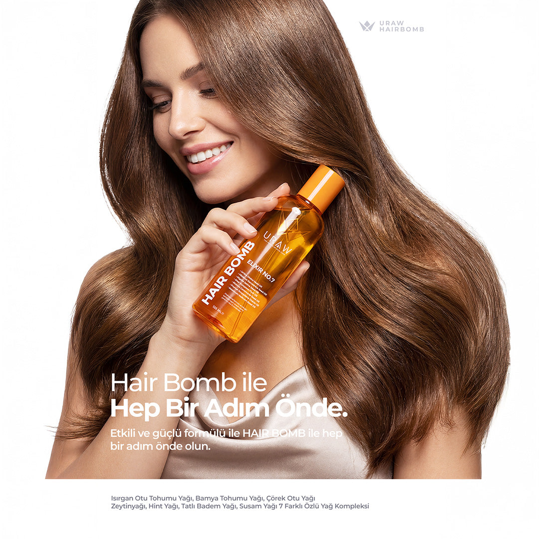 Hair Bomb - Yeniden Yapılandırıcı ve Besleyici Saç Bakım Yağı