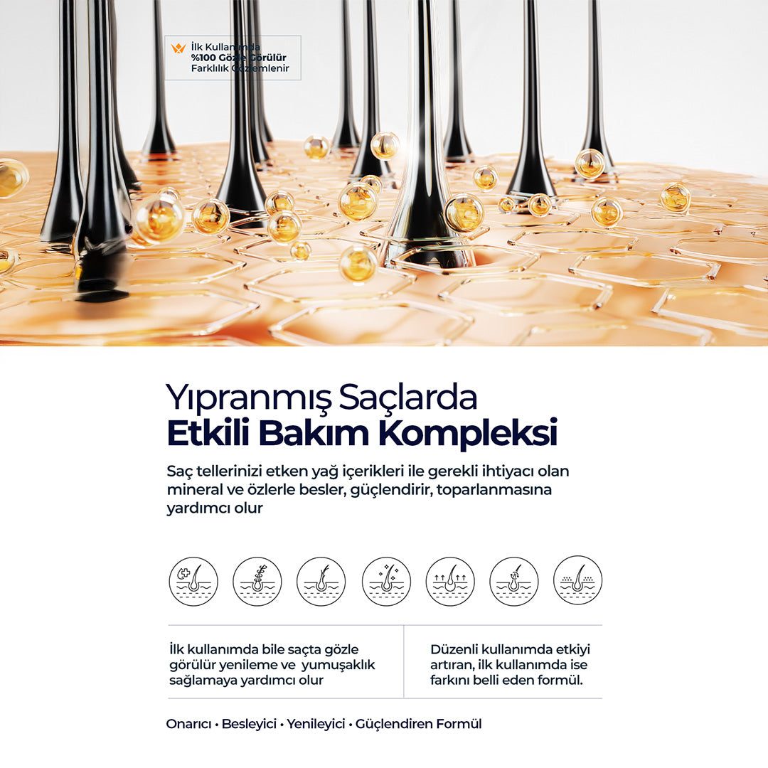 Hair Bomb - Yeniden Yapılandırıcı ve Besleyici Saç Bakım Yağı