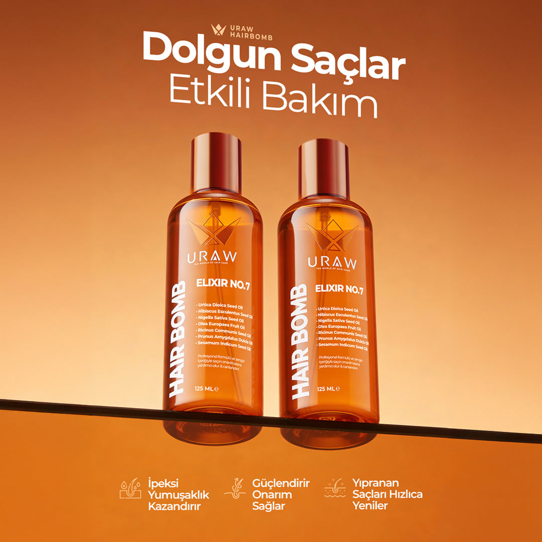 Hair Bomb - Yeniden Yapılandırıcı ve Besleyici Saç Bakım Yağı