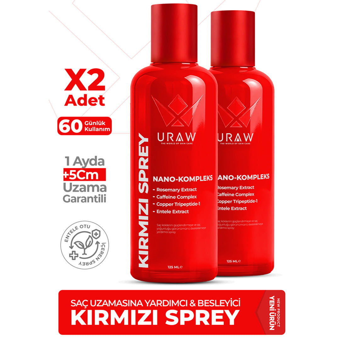 Entele Kırmızı Sprey 2'li Fırsat Paketi